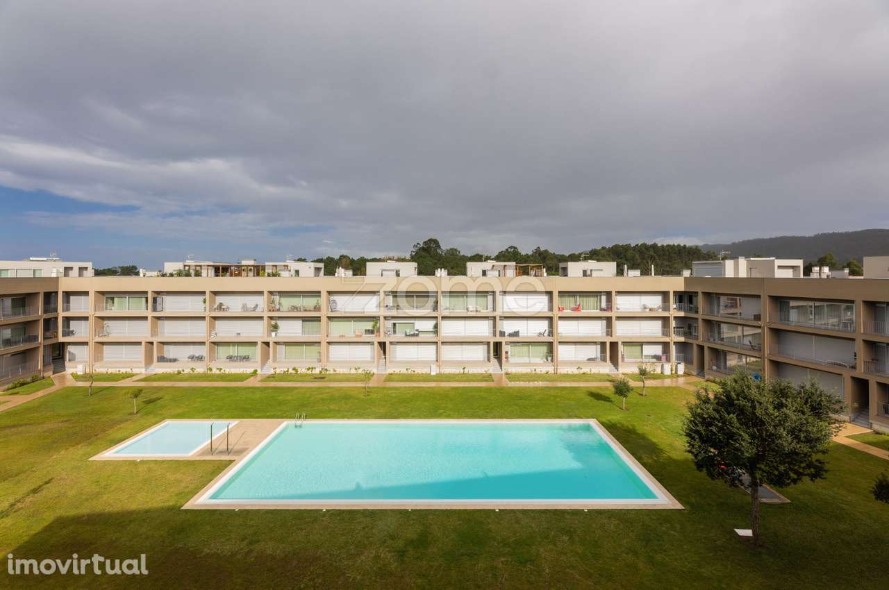 Apartamento T2 em condomínio fechado com piscina em Esposende - Grande imagem: 2/42