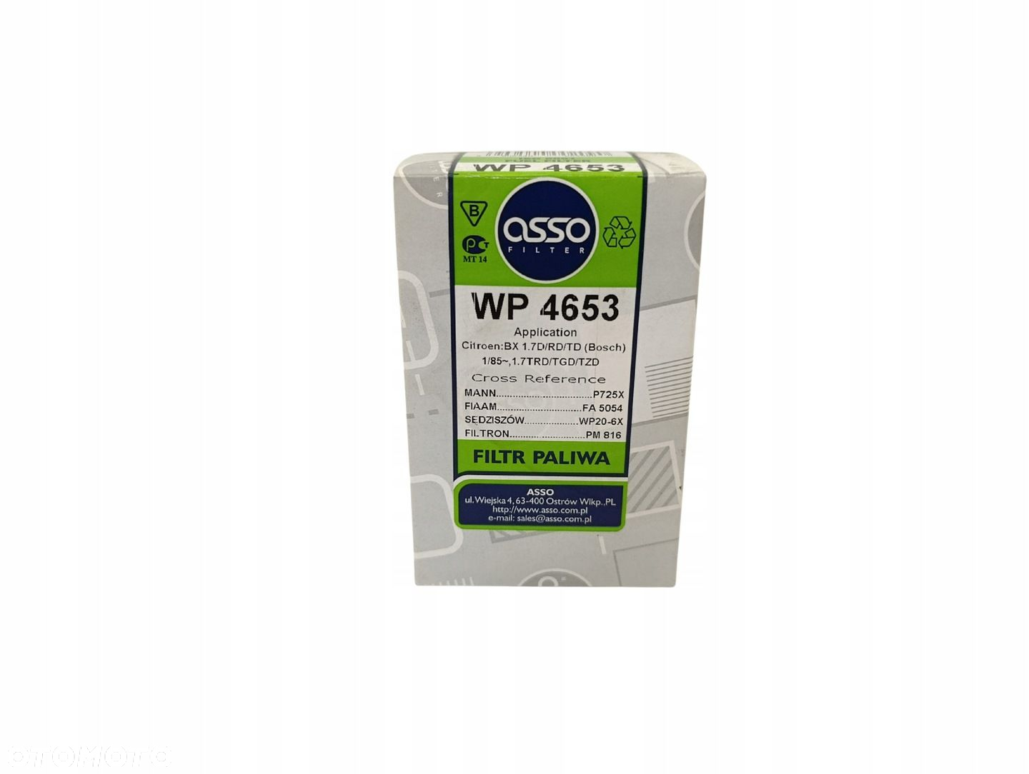 ASSO WP4653 FILTR PALIWA CITROEN BX C15 C25 C32 XM P725X FA5054 PM816 - 3