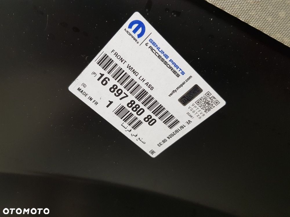 FABRYCZNIE NOWY ORYGINALNY BŁOTNIK LEWY PRZEDNI ALFA ROMEO GIULIETTA 10-20 1689788080 - 6