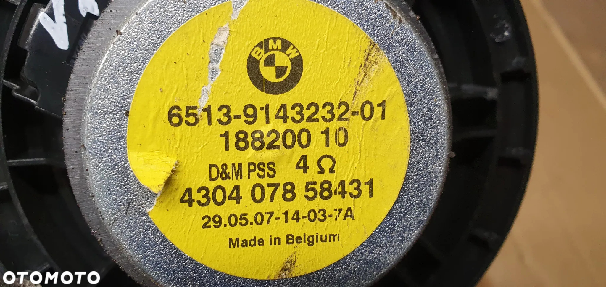 Głośnik lewy przód przedni lewy BMW I E81 E87 9143232 - 5