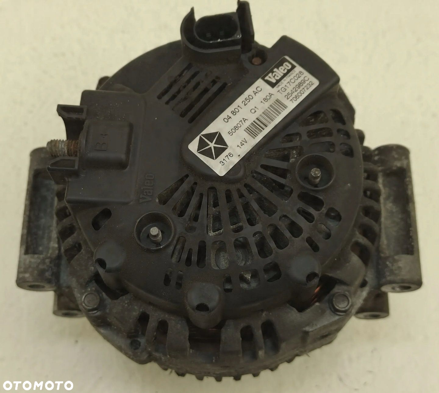 JEEP GRAND CHEROKEE 3 III WK 04-10 3.0 CRD ALTERNATOR VALEO 180A 04801250AC - 3