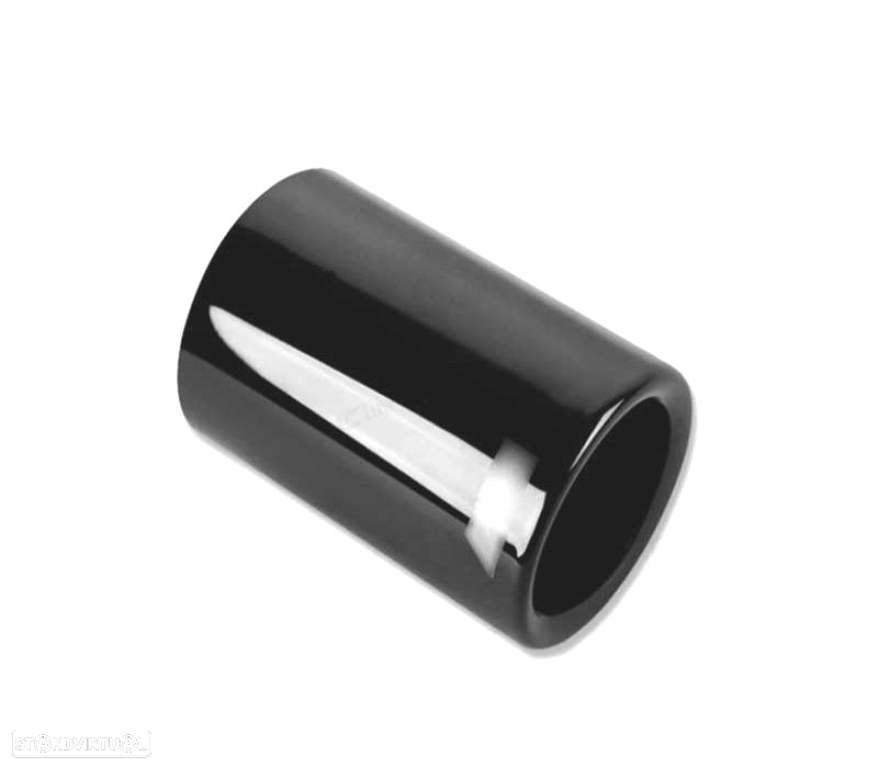 PONTEIRA DE ESCAPE PARA BMW LOOK M POWER PERFORMANCE INOX PRETO - 2