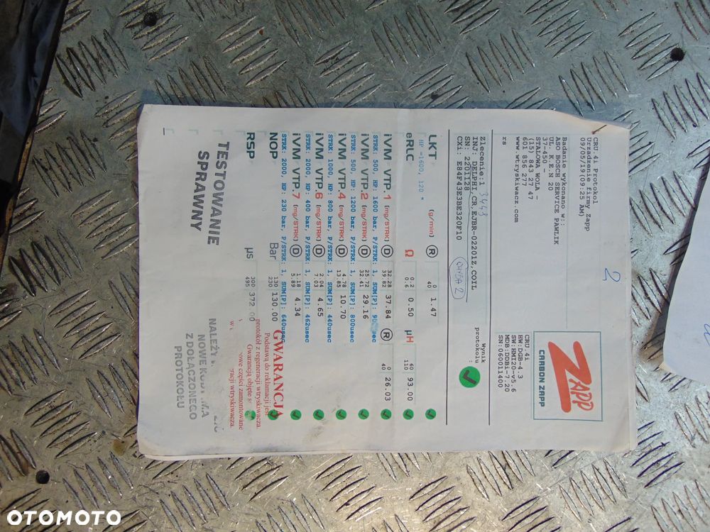 Wtryskiwacze ford 1,8 DCI EJBR02201Z(sztuka 250 zl) - 4