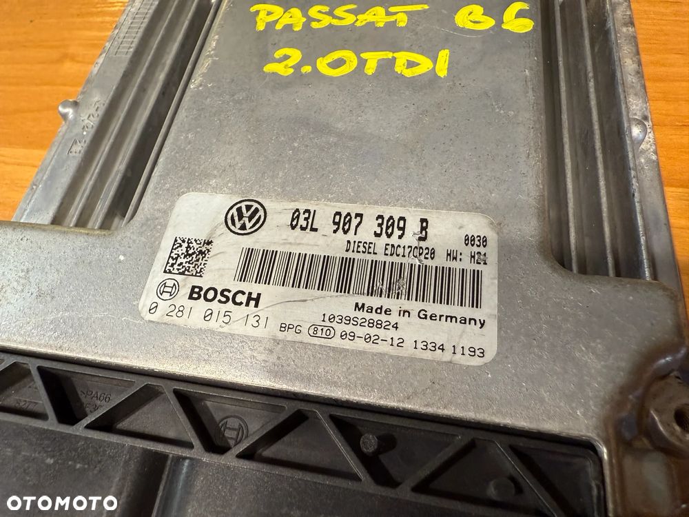 Komputer sterownik silnika 03L907309B 0281015131 Volkswagen 2.0 TDI OE - 2