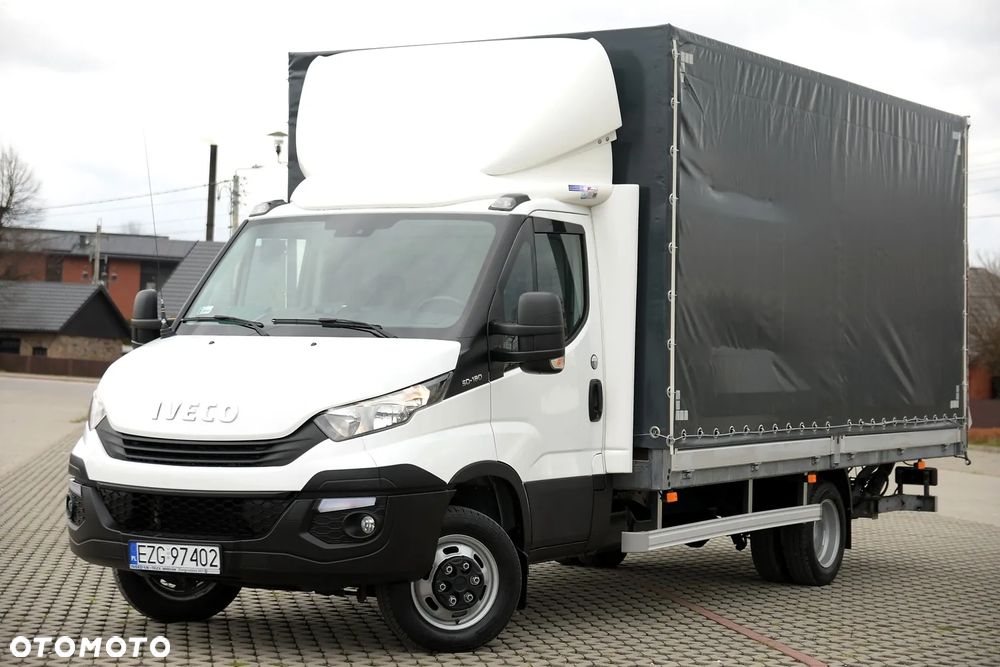 Iveco DAILY 50-180 * BURTO-PLANDEKA + WINDA DHOLLANDIA 1TONA* Salon PL PRZEBIEG 50TYS KM - 1