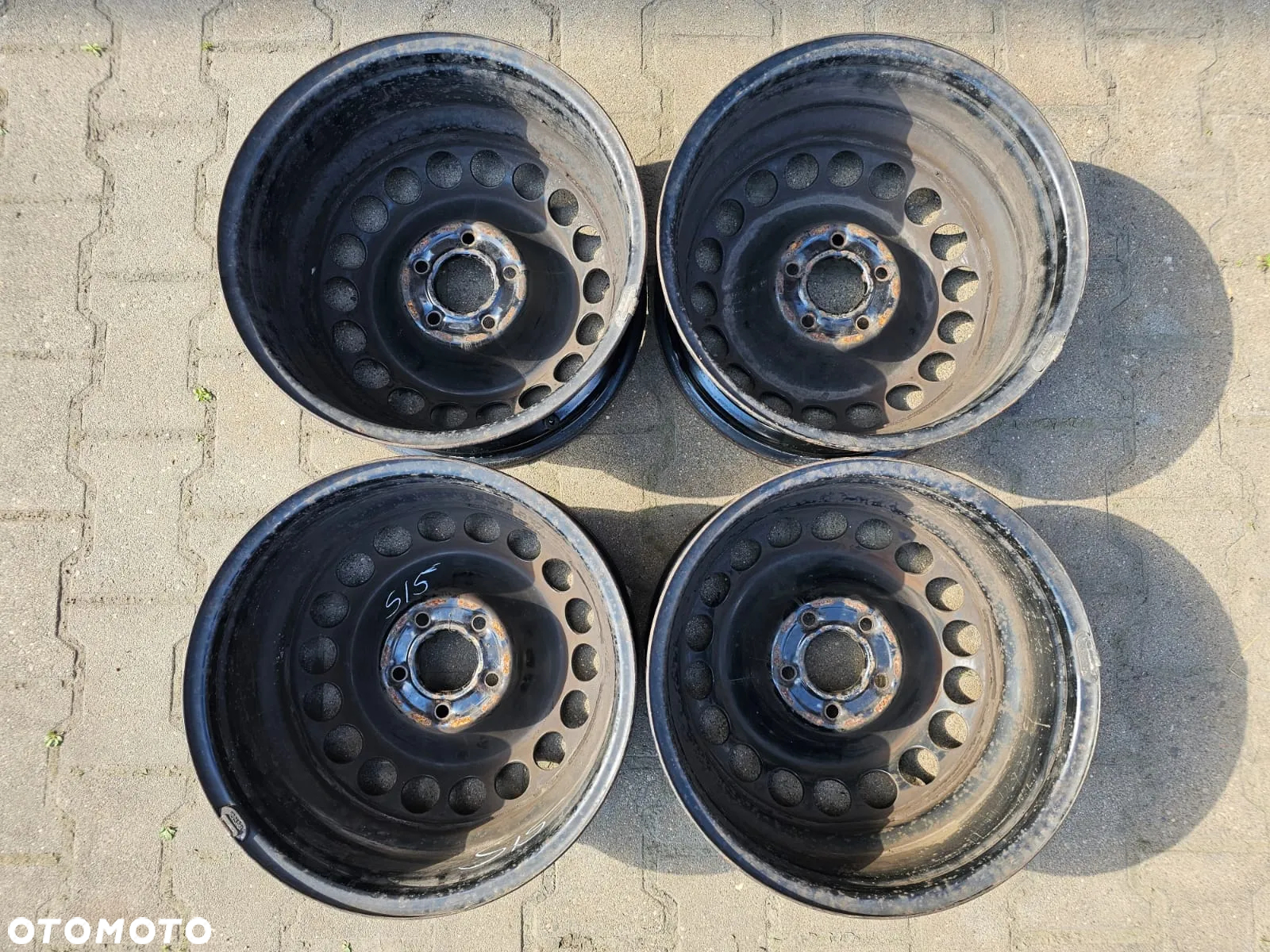 (S15) Felgi stalowe 16'' Audi A4 B8 B9 A6 C7 Mercedes A B C E Klasa / 7,5x16 ET45 5x112 - 8