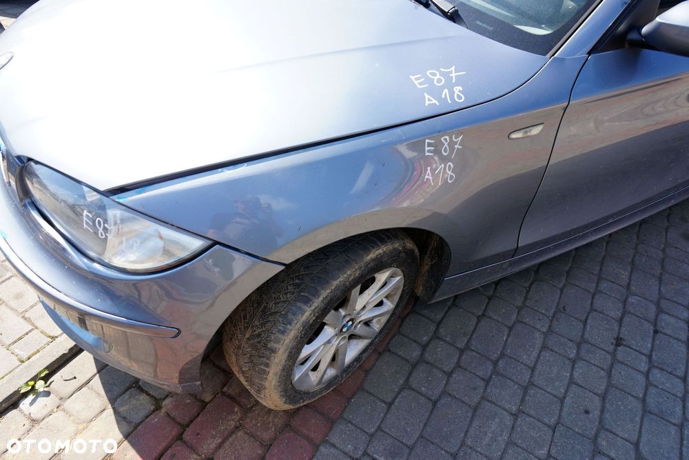 MASKA ZDERZAK BŁOTNIKI LAMPY 1 E87 LIFT A18  BMW 2007-2011 QUARZBLAU PRZÓD KOMPLETNY - 8