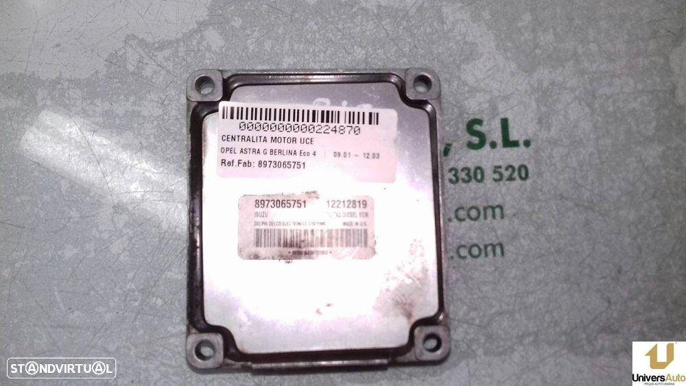 CENTRALINA MOTOR UCE OPEL ASTRA G FASTBACK 2003 -8973065751 - 2