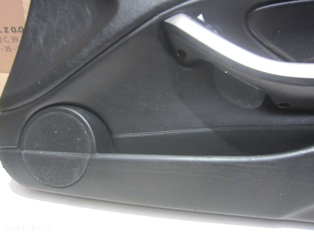 BMW E46 COUPE CABRIO BOCZEK PRAWY TAPICERKA DRZWI CZARNA SKÓRA SKÓRZANY - 5