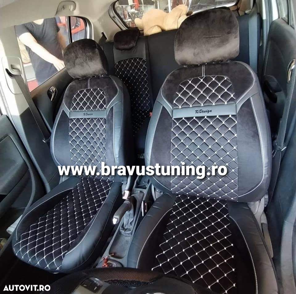 Huse scaun auto Material tip ALCANTARA +Piele ecologica - 2