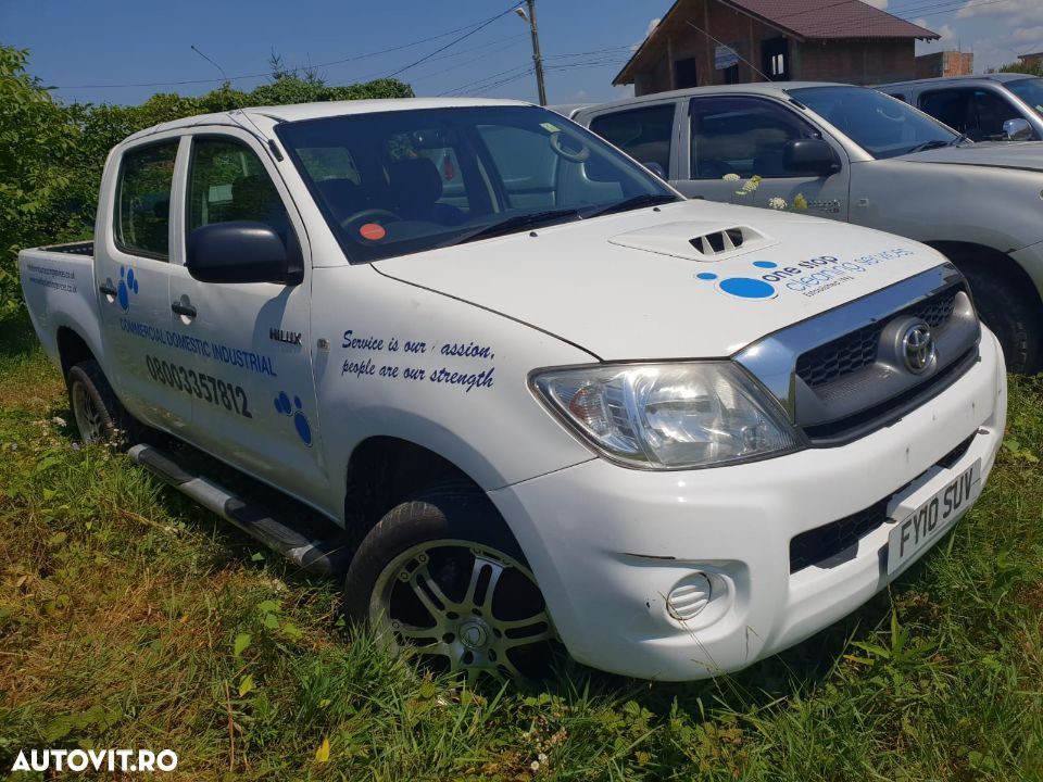 dezmembrez Toyota Hilux 2010 motor 2.5d 2kd-ftv 106kw 144cp jante r20 planetara cardan fuzeta punte spate stanga dreapta fata aripa etrier bara fata capota dezmembrari - 1