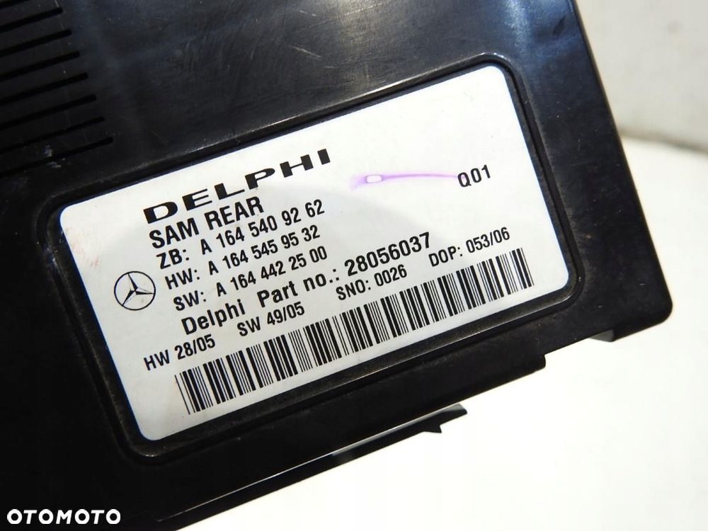 MODUŁ STEROWNIK SAM MERCEDES R W251 3.0 CDI A1645409262 A1645459532 - 3