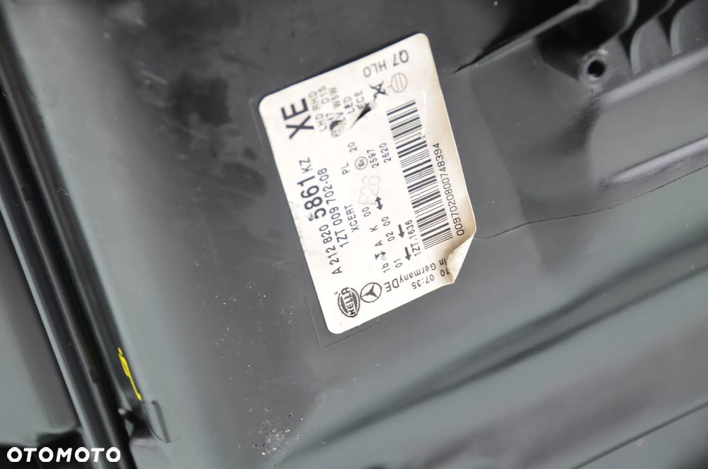 MERCEDES E-KLASA W212 XENON SM SKRĘTNY A2128205861KZ PRAWA Przedni Oryginał - 7