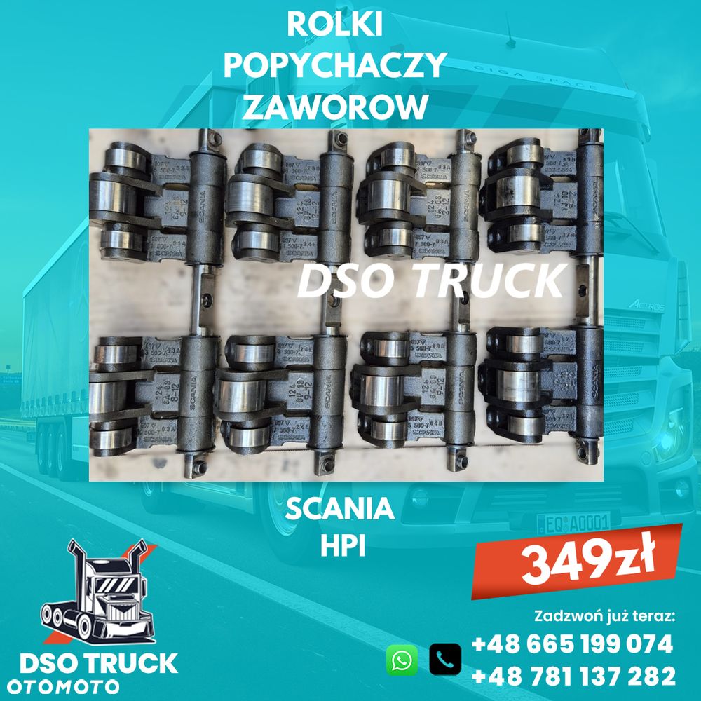 ROLKI POPYCHACZY ZAWOROW SCANIA HPI - 1