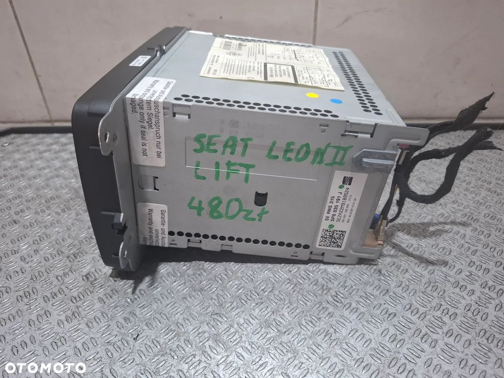 Radio nawigacja Seat Leon II lift 2012 rok nr 5P0035191J - 2