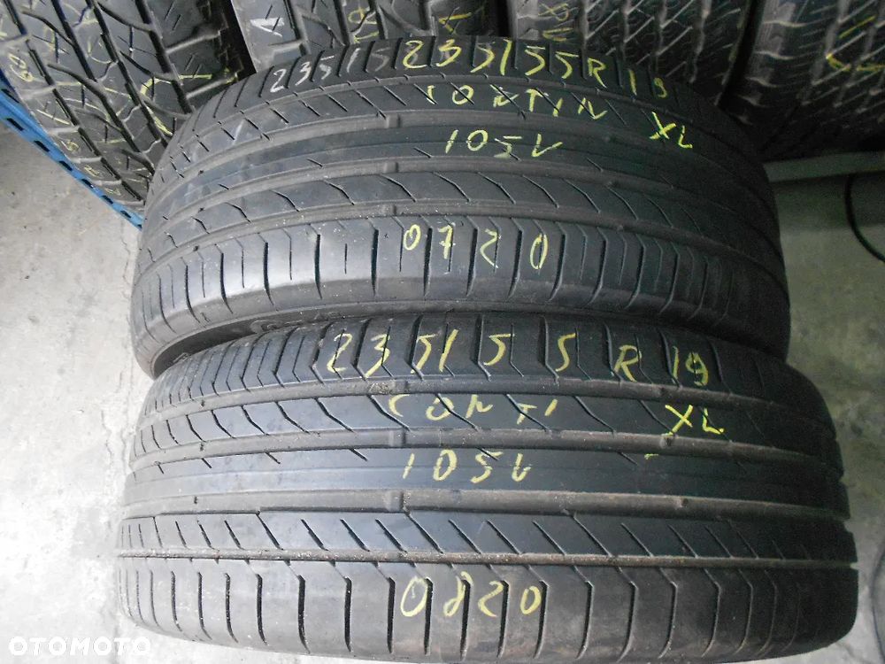 OPONY  235/55R19 CONTINENTAL CONTI SPORT CONTACT 5 XL  DOT 0820 6.8MM - 2