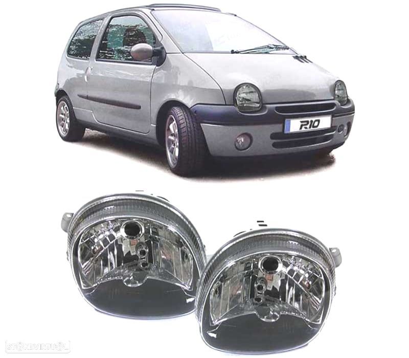 FARÓIS FRONTAIS ANGEL TWINGO I 93-97. FUNDO PRETO - 1