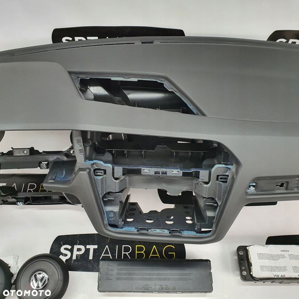 VW TIGUAN 2 II DESKA ROZDZIELCZA KONSOLA KOKPIT PULPIT PODUSZKI AIRBAG AIR BAG PASY KIT SET - 3