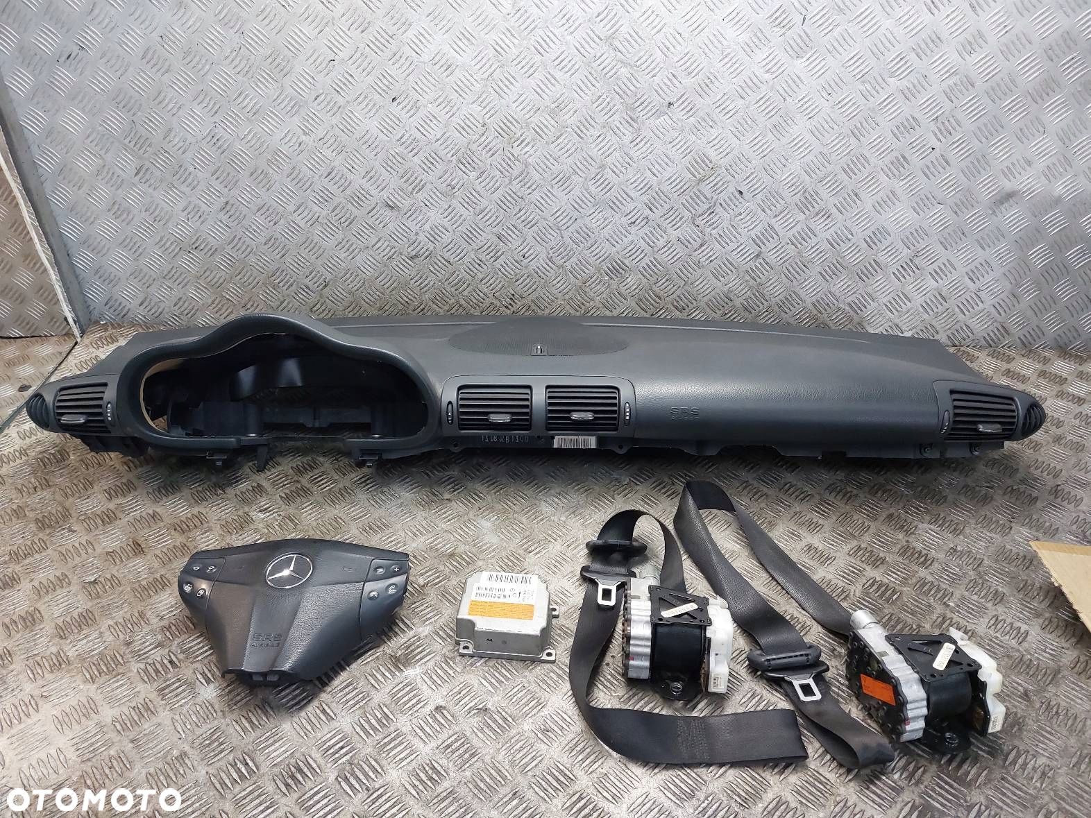 ZESTAW AIRBAG POSTRZAŁOWY MERCEDES W203 C KLASA COUPE - 1