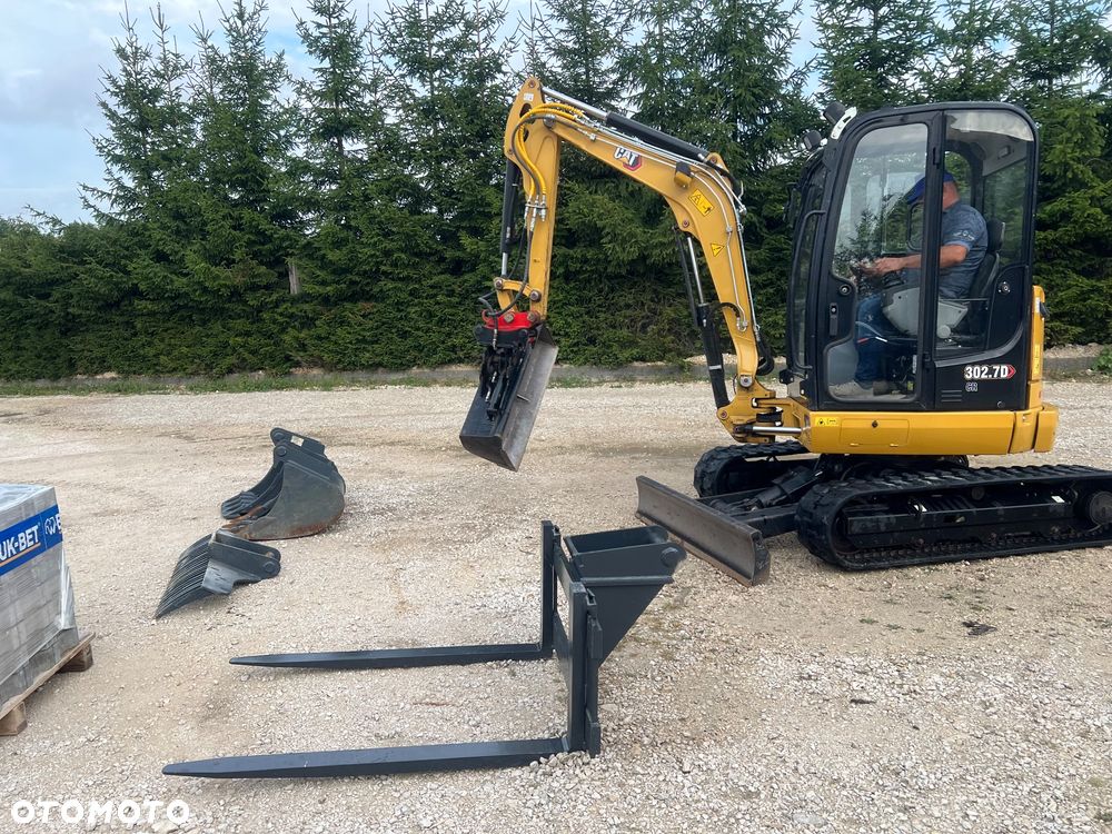 Caterpillar Minikoparka gąsiennicową CAT 302,7 22r 3x łyżki Verachter MS05 dodatk.linie hydr CATEPILLAR 302 303.5 303 bobcat Kubota Yanmar Takeuchi 2,8 tony - 31