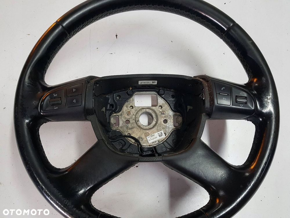 SKODA SUPERB 2 II 3T 08-12r KIEROWNICA SKÓRZANA 3T0419091K - 3