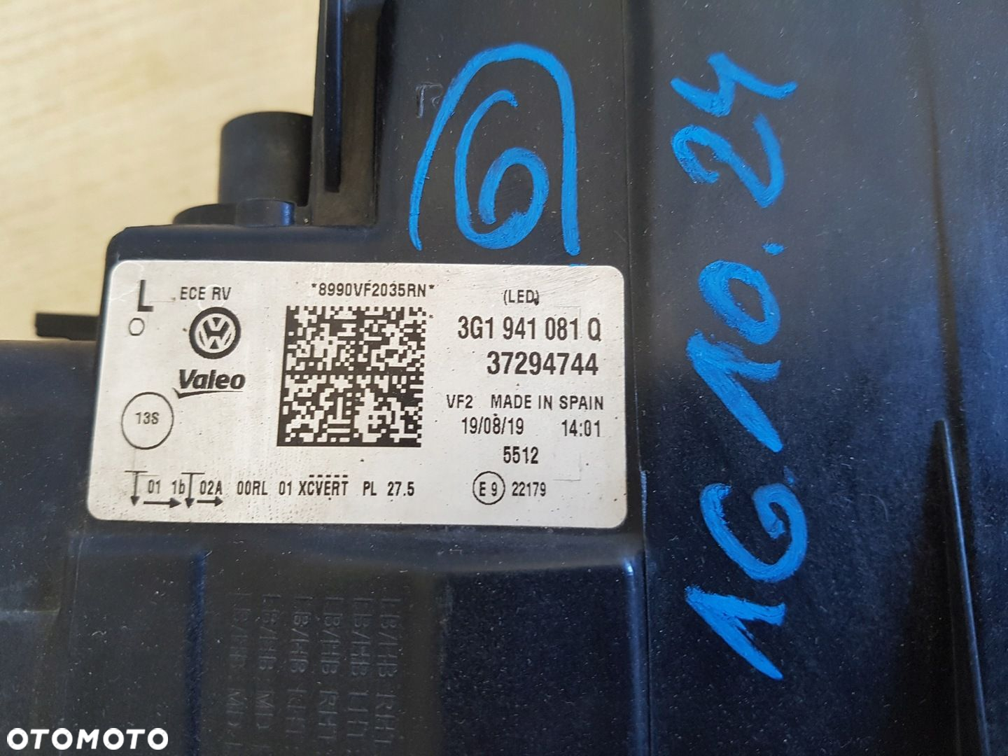 VW PASSAT B8 lewy reflektor LED lampa 3G1941081Q - 6