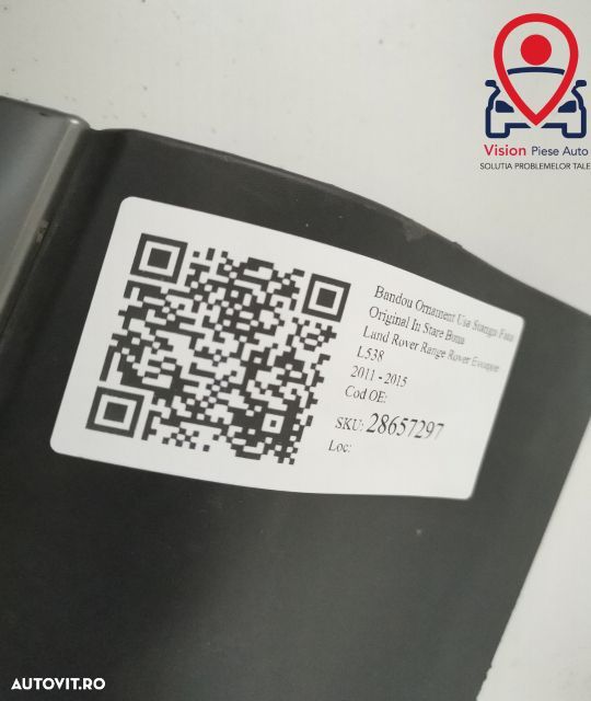 Bandou Ornament Usa Stanga Fata Original In Stare Buna Land Rover Rang - 7