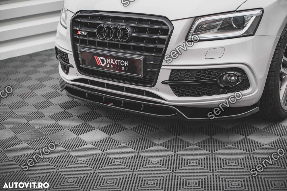 Prelungire bara fata Audi SQ5 Mk1 (8R) 2012-2017 v2 - Maxton Design - 2
