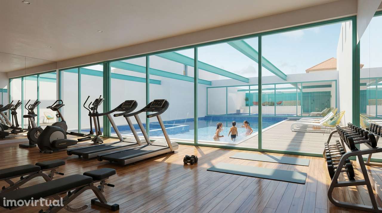 T2 em Condomínio com Piscina e Ginásio a 5 Min da Praia da Madalena - Grande imagem: 5/10