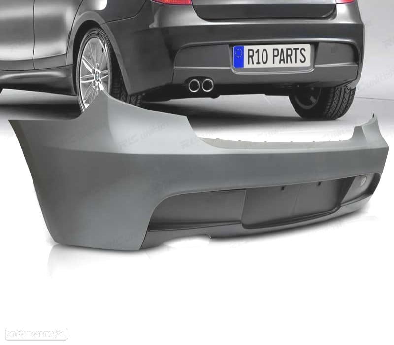 PÁRA-CHOQUES TRASEIRO BMW E87 E81 04-11 SEM PDC LOOK M - 2