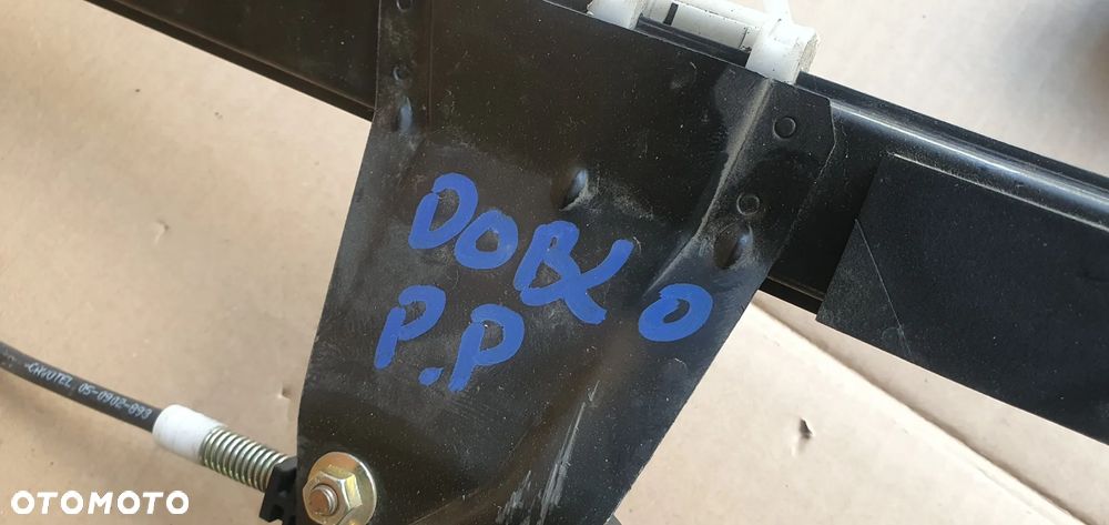 Mechanizm podnośnik szyby prawy przód Fiat Doblo I Lift - 7