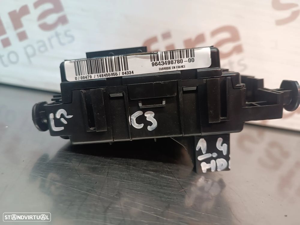 CAIXA DE FUSIVEIS PEUGEOT 206 307 / CITROEN C2 C3 BSM B4 9643498780 T118470004K - 2