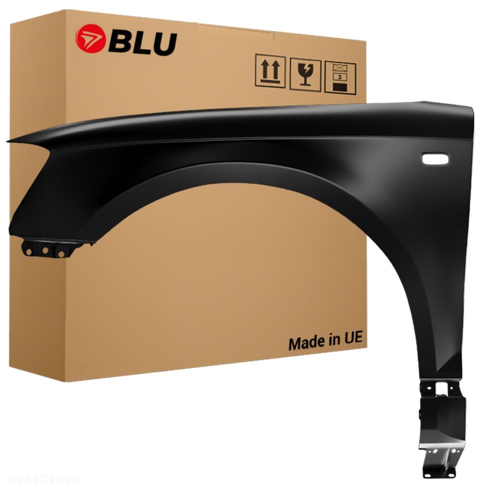 BLU Błotnik AUDI A3 8P lewy przód 2003-2008 ocynk surowy do lakierowania - 1