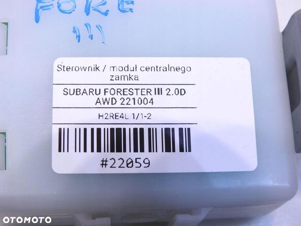 MODUŁ ZAMKA CENTRALNEGO SUBARU FORESTER III - 8