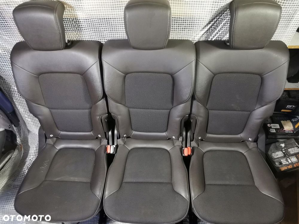 RENAULT ESPACE V 5 14-19 FOTELE TYŁ TYLNE PÓŁSKÓRA GRZANE 3 SZTUKI 2GI RZĄD - 7