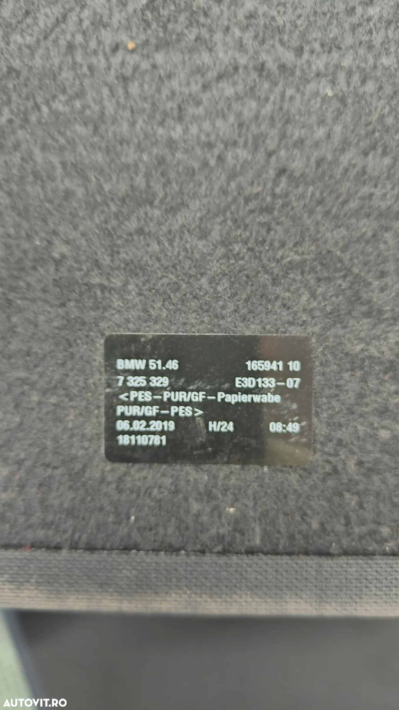 Polita portbagaj (ambele bucati) BMW F34 - 5