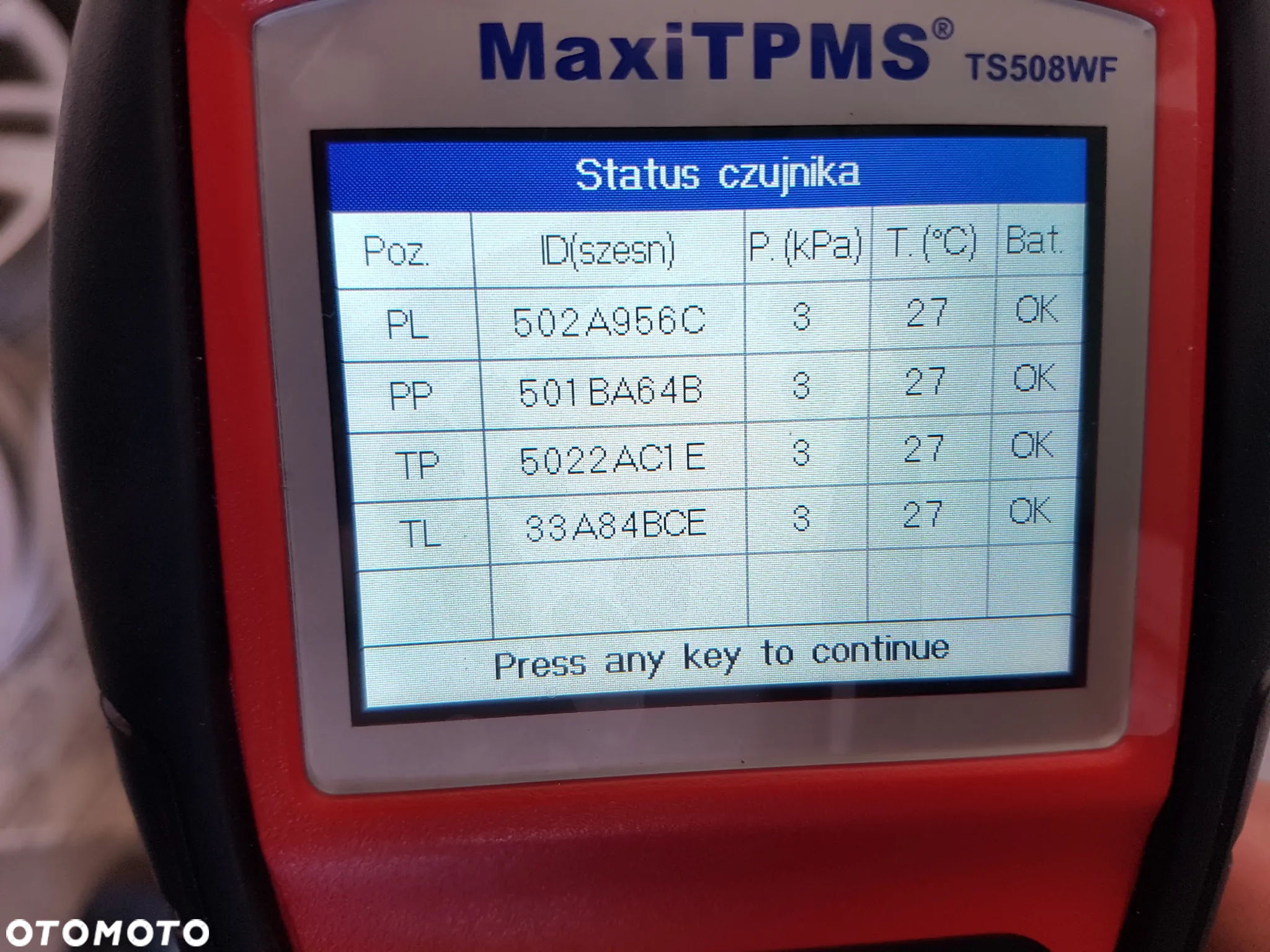 FELGI ORYGINAŁ OPEL ASTRA K J MOKKA  5X105 7Jx18 IS38 CZUJNIKI TPMS - 6