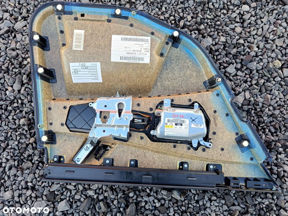 BMW E60 E61 BOCZEK TAPICERKA PRAWY TYLNY TYŁ ROLETKA - 13