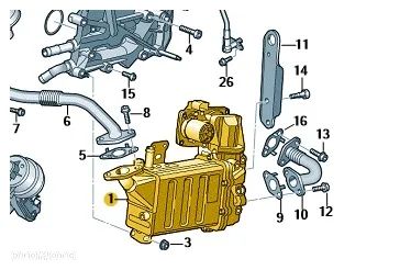 Chłodnica Spalin 2.0 TDI Crafter , Transporter - 1