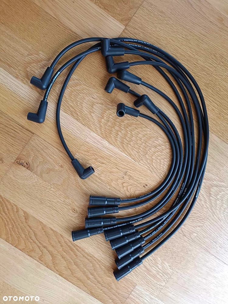NOWE kable przewody zapłonowe 5.7 CHEVROLET CAMARO PONTIAC FIREBIRD CAPRICE IMPALA CADILLAC FLEETWOOD BUICK ROADMASTER lt1 COMMERCIAL CHASSIS 1993 1994 1995 1996 1997 benzyna 5.7l gm v8 MERCRUISER - 3