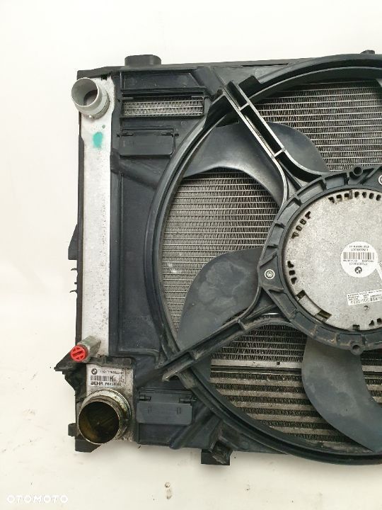 BMW E60 E61 LCI LIFT 2.0D 3.0D KOMPLET CHŁODNIC WENTYLATOR - 8