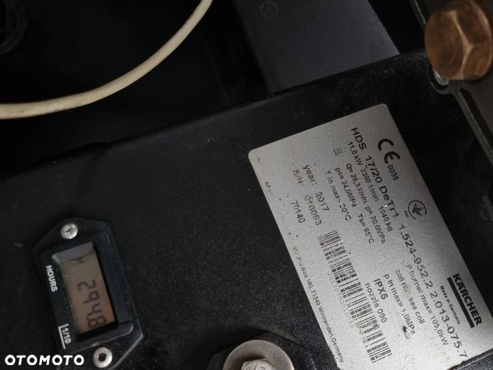 Kaercher Myjka na przyczepie Karcher HDS 17/20 DeTr1 2w1 czyszczenie parą i mycie gorącą wodą prekonfigurowana maszyna z Norwegii jak nowa - 14