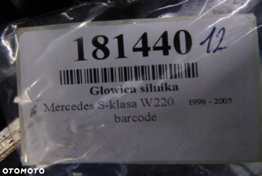 MERCEDES W220 GŁOWICA SILNIKA 4.0 V8 CDI R6280160901 - 12