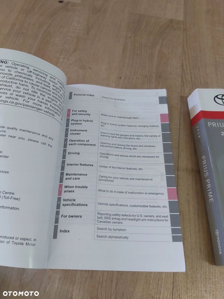 TOYOTA Prius iv PRIME instrukcja manual książka - 4