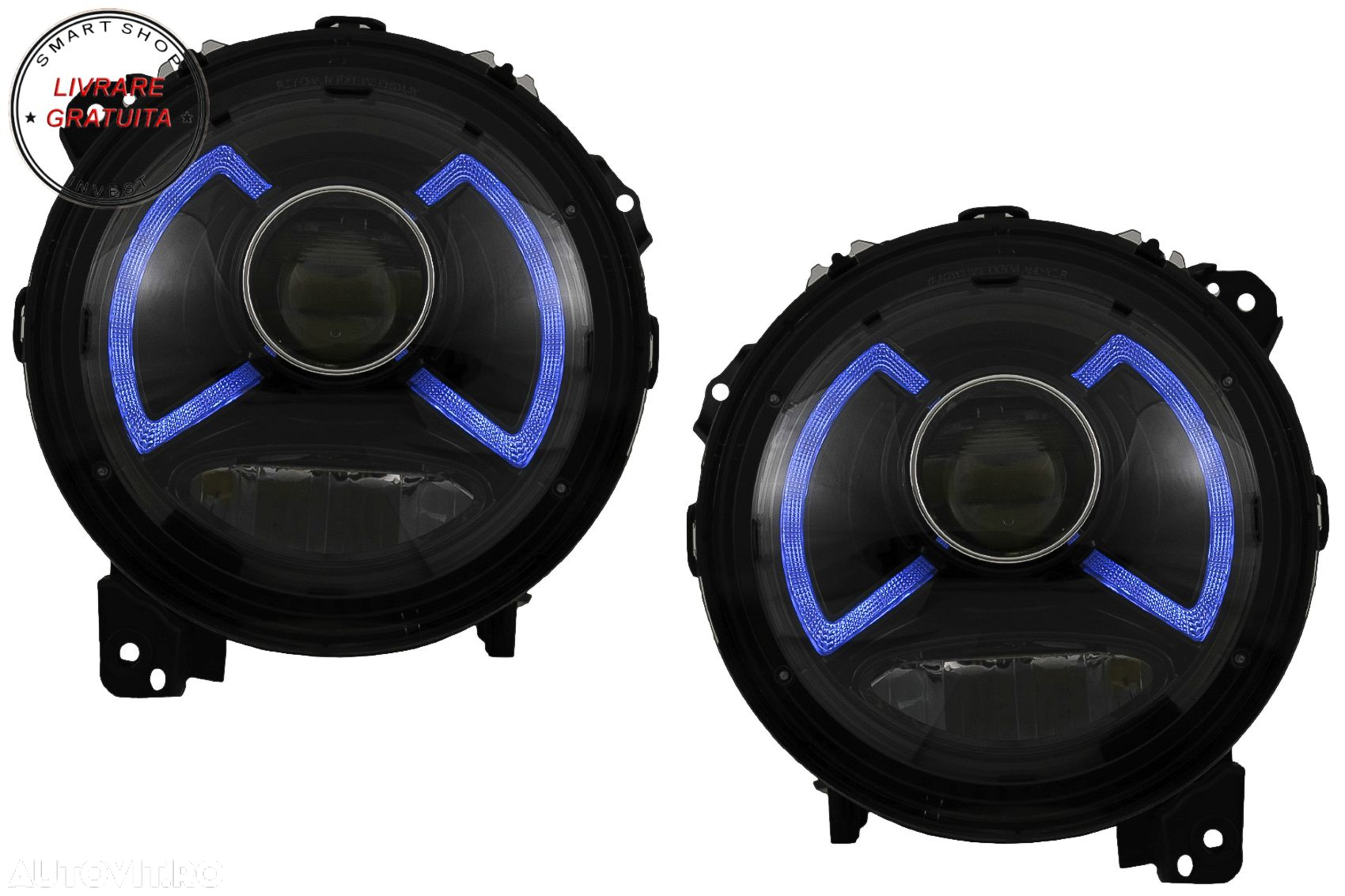 Faruri LED compatibile cu Jeep Wrangler IV JL/JLU (2018-up)- livrare gratuita - 2