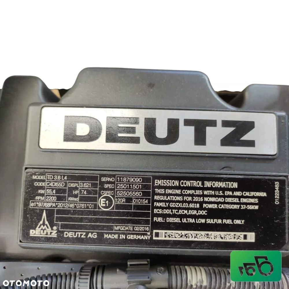 Silnik Deutz TD 3.6 L4 Manitou MT 1033 - 19