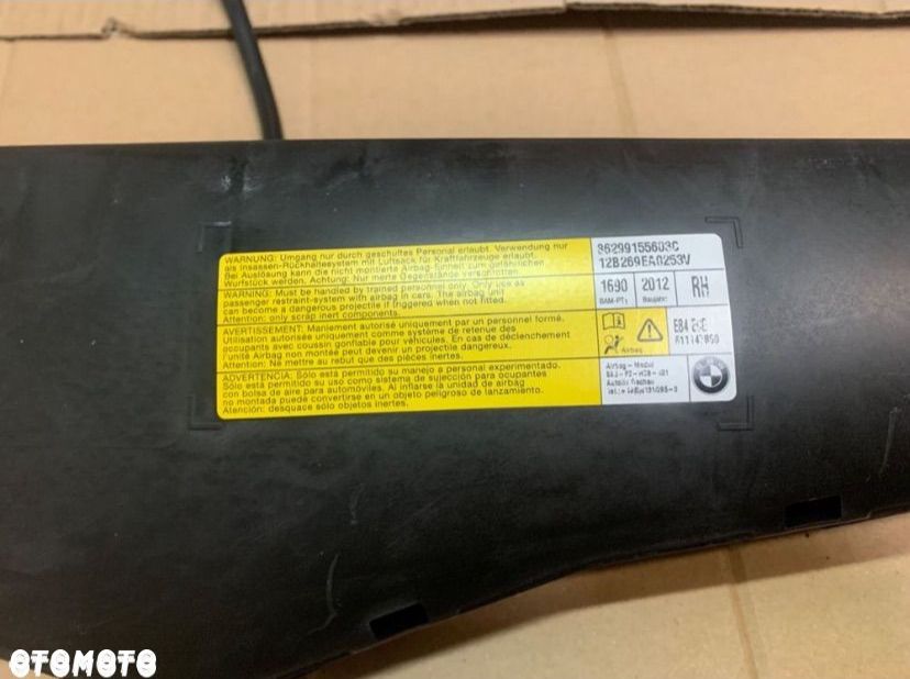 9155603 poduszka powietrzna airbag fotela prawa bmw 3 e90 e91 e92 e93 - 2