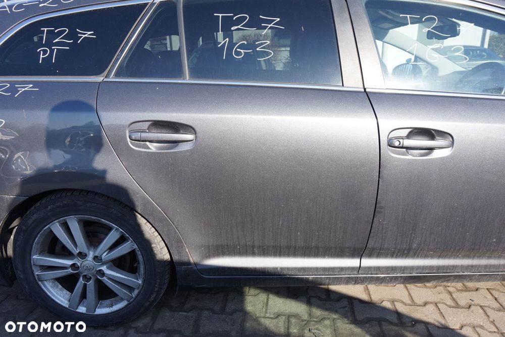 DRZWI TYLNE PRAWE AVENSIS III T27 PH1 KOMBI 1G3  SZARY TOYOTA 2009-2011 - 3