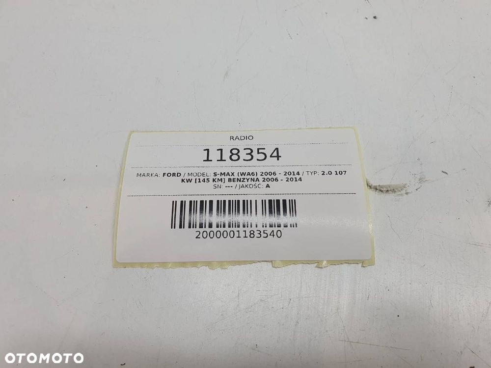 RADIO ODTWARZACZ CD FORD S-MAX I MK1 7S7T-18C939-AE - 5