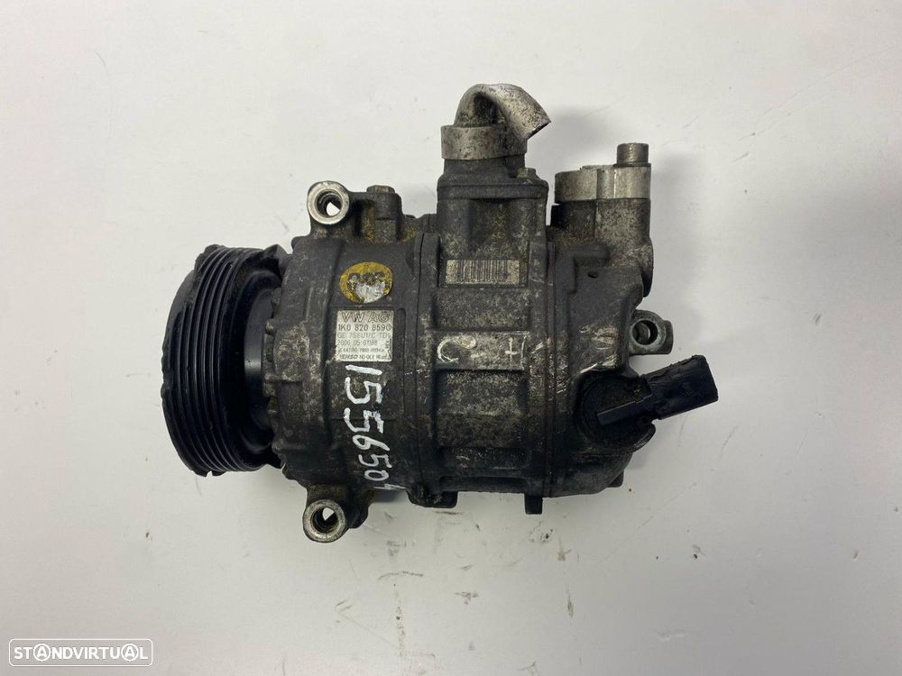 Compressor de ar condicionado VW GOLF VI (5K1) 2.0 TDI REF. 1K0820859C MOTOR CFH - 3